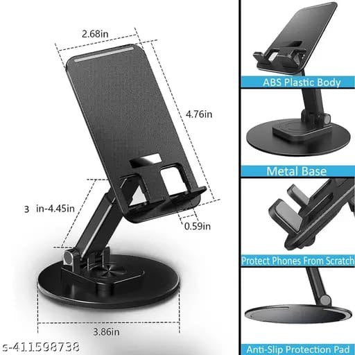 foldable phone stands, metal with plastic