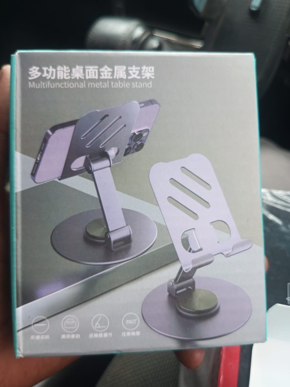 foldable phone stands, metal with plastic