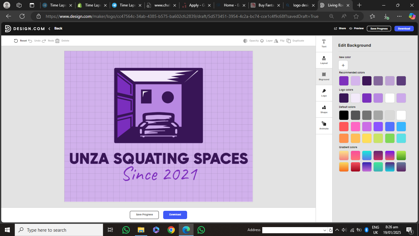 SQUATING SPACES UNZA, ROOMS RENT